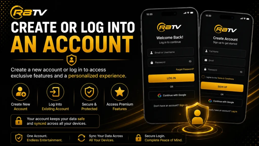 Create or Log Into an Account